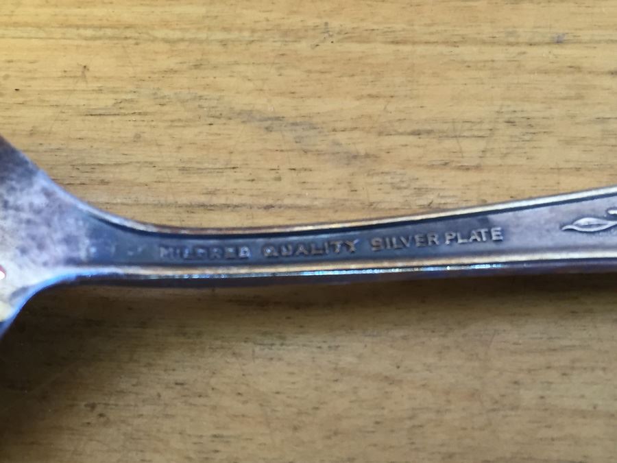 Vintage Silver Sheffield Plate Sugar Bowl and Spoon Holder With Bird Top And Spoons [Photo 13]