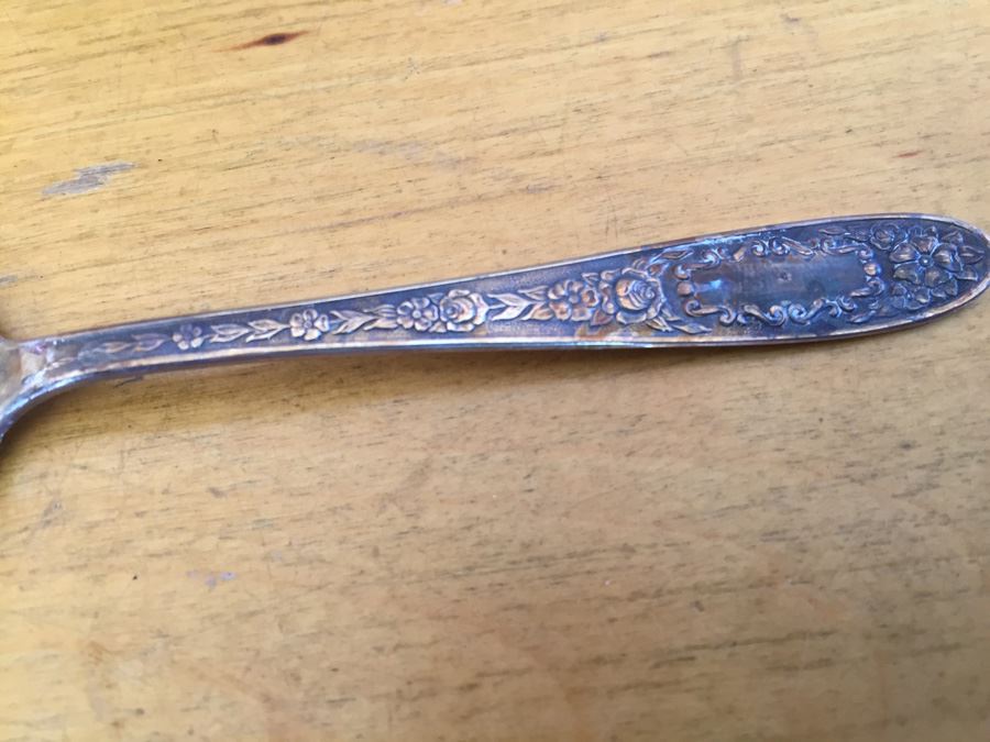 Vintage Silver Sheffield Plate Sugar Bowl and Spoon Holder With Bird Top And Spoons [Photo 12]