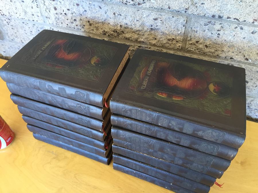 Set Of Leather Bound Books Select Writings Of Elbert Hubbard [Photo 1]