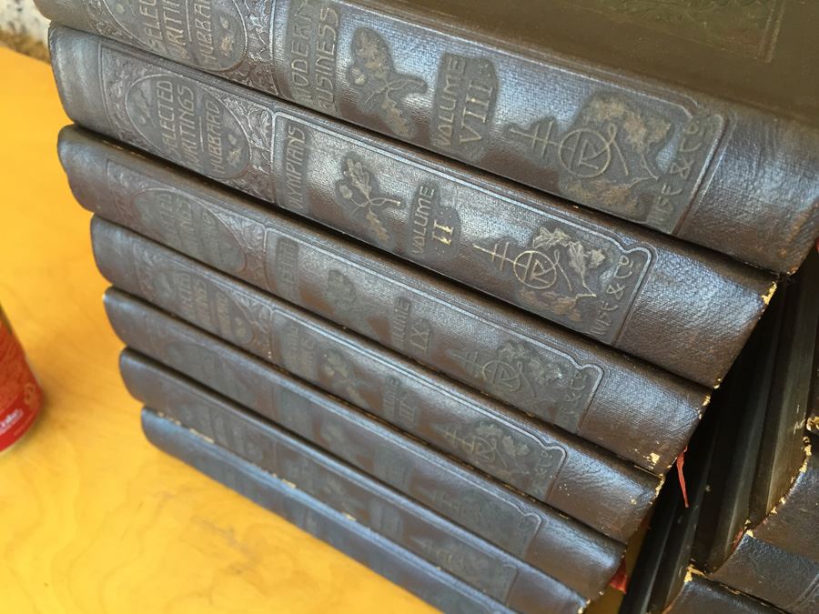 Set Of Leather Bound Books Select Writings Of Elbert Hubbard [Photo 34]