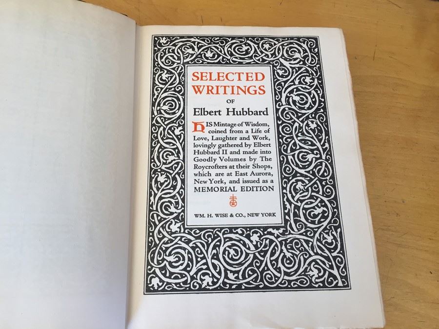 Set Of Leather Bound Books Select Writings Of Elbert Hubbard [Photo 3]