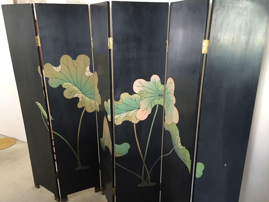 Large Double-Sided 6-Panel Asian Screen [Photo 20]
