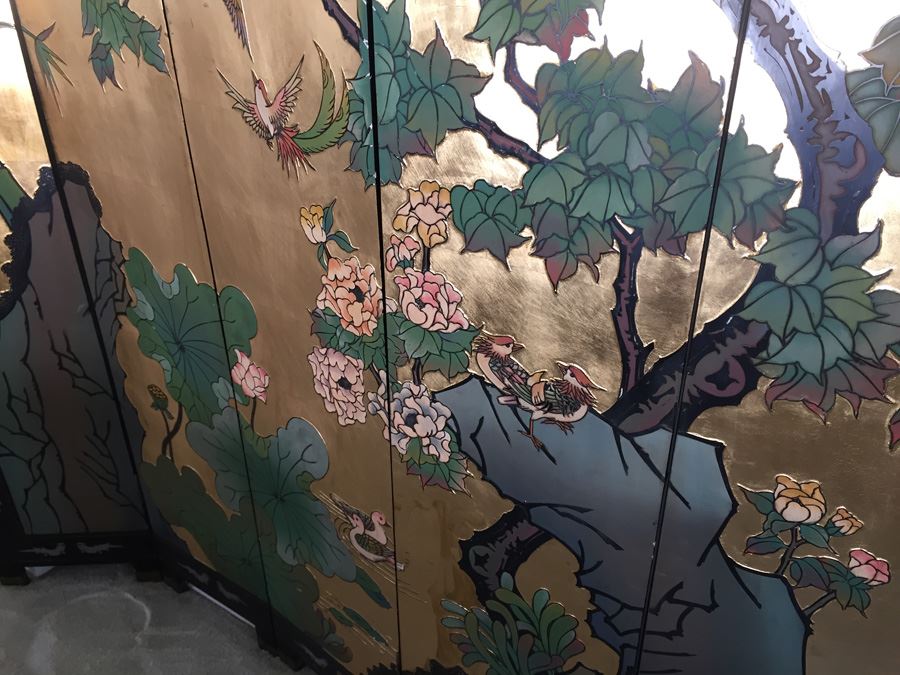 Large Double-Sided 6-Panel Asian Screen [Photo 10]