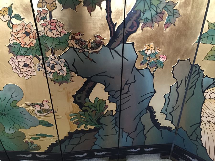 Large Double-Sided 6-Panel Asian Screen [Photo 8]