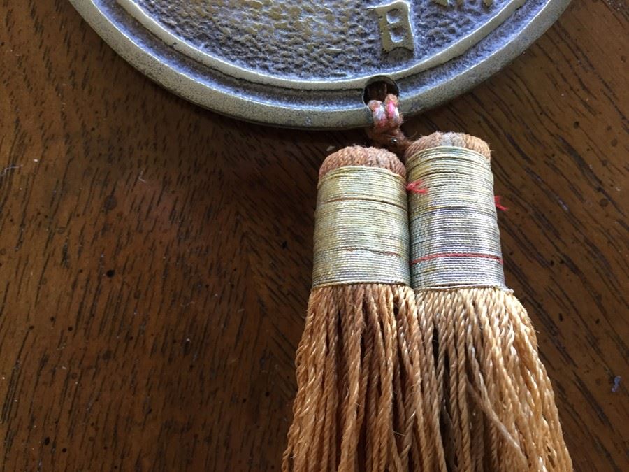 Vintage Chinese Medallion With Horses And Tassles [Photo 6]