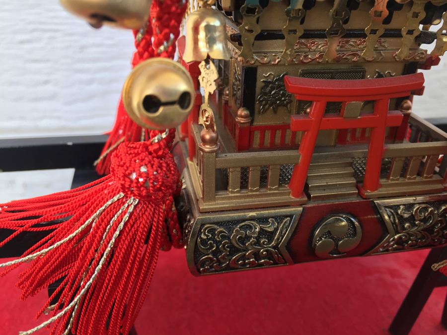 Metal Japanese Shrine Replica Model (MIKOSHI) [Photo 6]