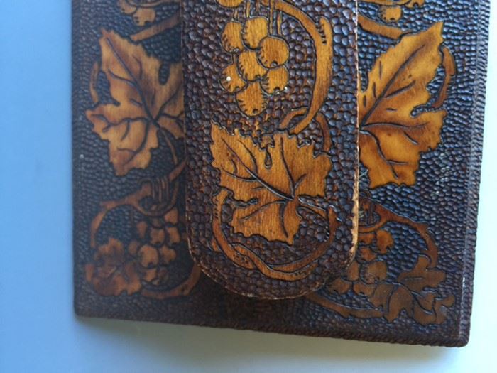 Tramp Art Brush With Wall Mounted Holder [Photo 6]