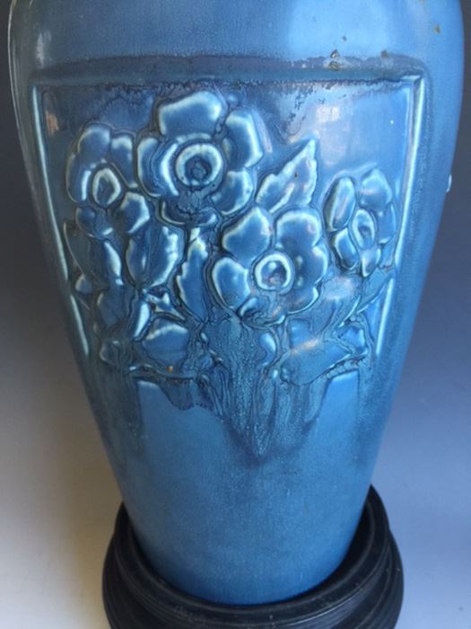 Rare Beautiful Blue Rookwood Vase, XX, Mold No. 2487 - Estimate $250 [Photo 7]