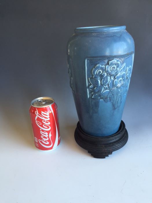 Rare Beautiful Blue Rookwood Vase, XX, Mold No. 2487 - Estimate $250