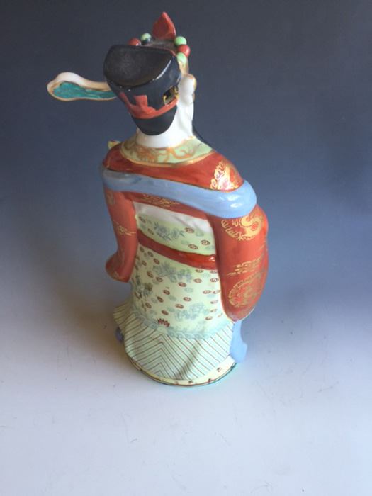 Large Asian Hand Painted Figurine [Photo 3]