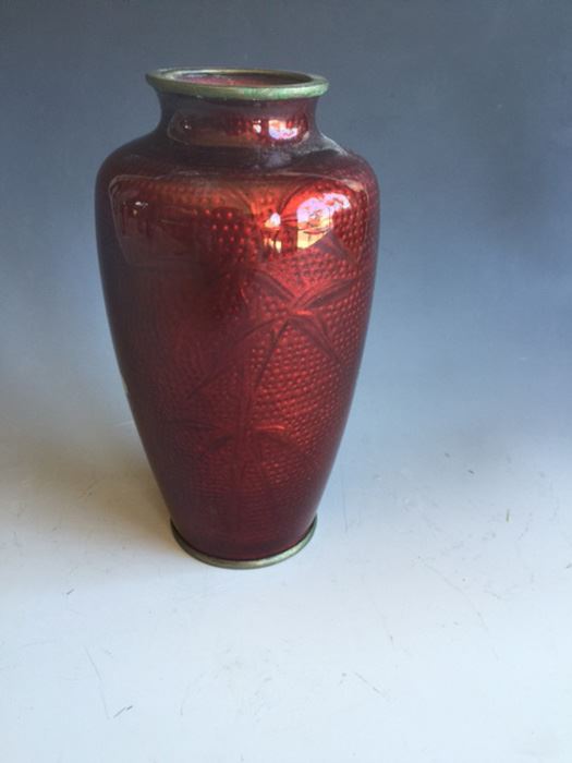 Japanese Ginbari Cloisonne Vase - Estimate $200-$300 [Photo 2]