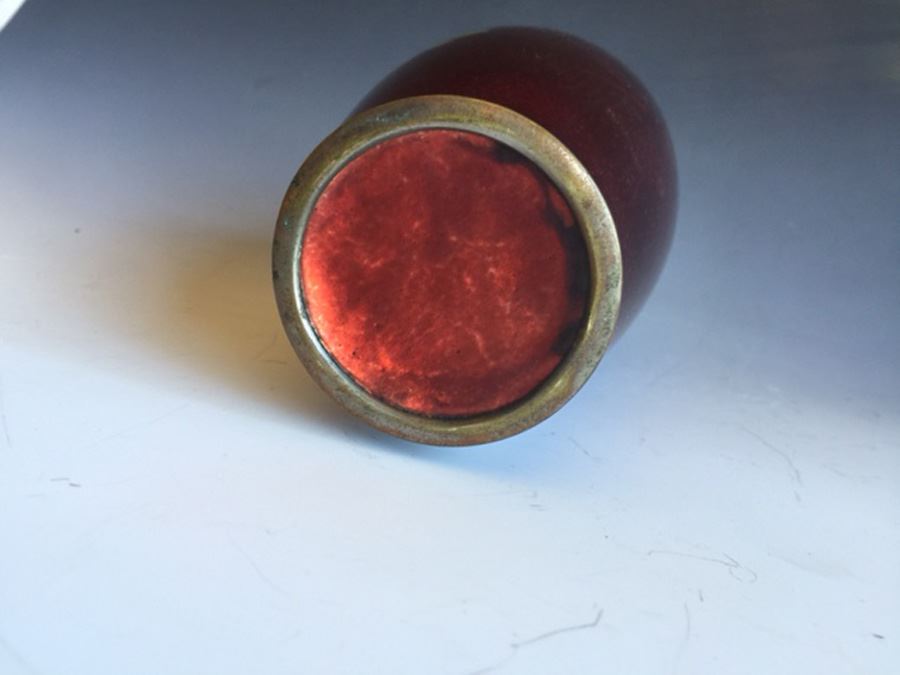 Japanese Ginbari Cloisonne Vase - Estimate $200-$300 [Photo 4]