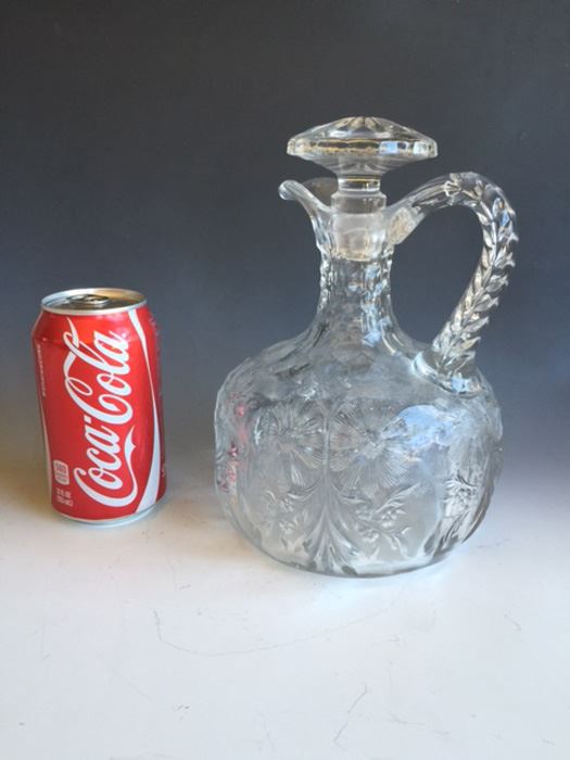 Cut Glass Pitcher With Stopper