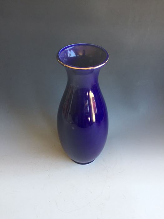 Japanese Blue Signed Vase [Photo 4]