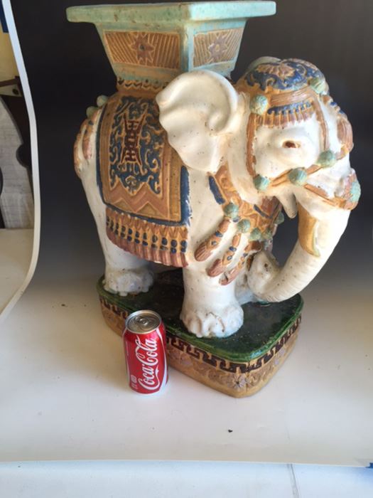 Vintage Chinese Garden Stool Seat Elephant [Photo 1]
