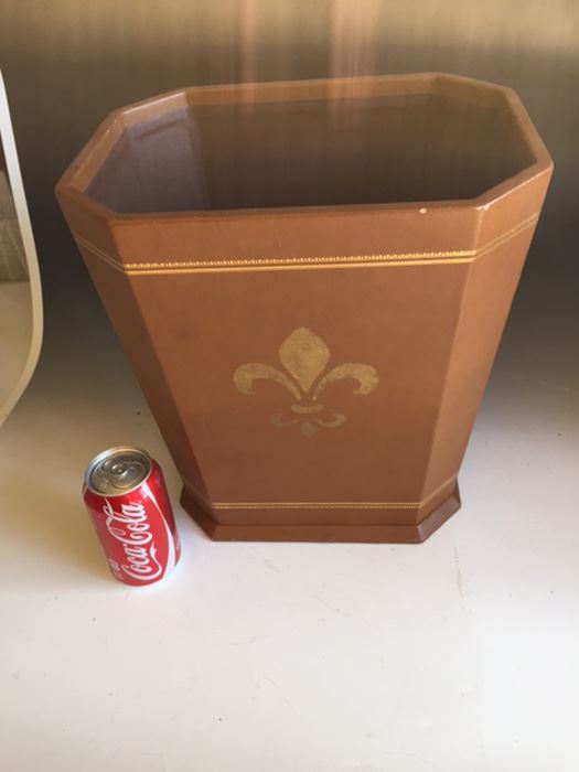 Pair Of Leather Waste Baskets [Photo 4]