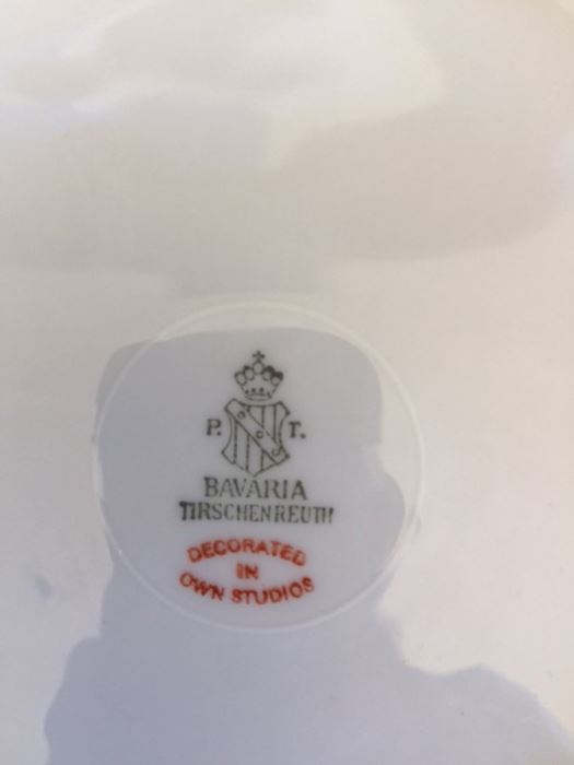 Hand Painted Bavaria Plate Lot (5 Plates) [Photo 8]