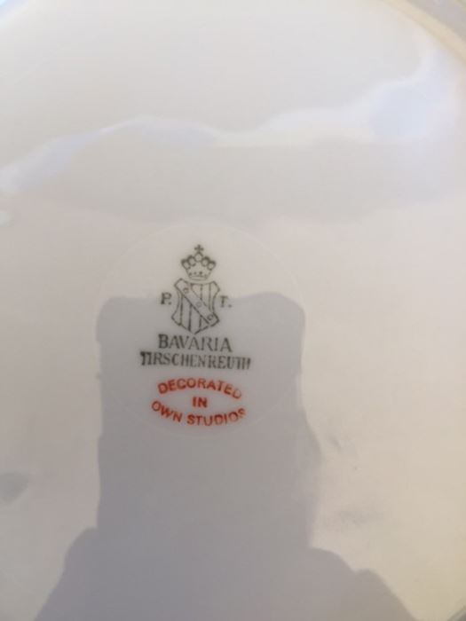 Hand Painted Bavaria Plate Lot (5 Plates) [Photo 11]