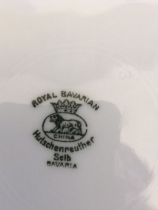 Hand Painted Bavaria Plate Lot (5 Plates) [Photo 6]