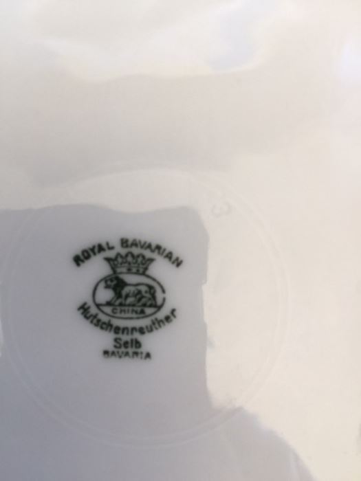 Hand Painted Bavaria Plate Lot (5 Plates) [Photo 5]