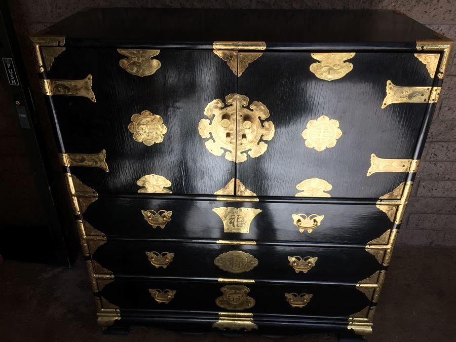 Black Asian Campaign Style Dresser [Photo 13]