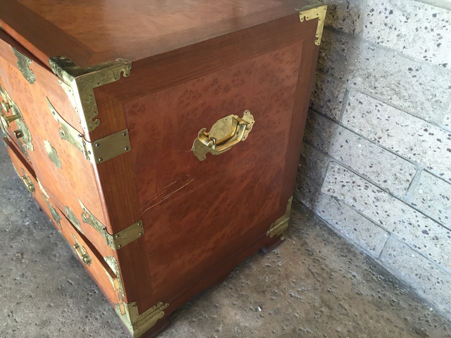 Asian Campaign-Style Cabinet Chest Of Drawers [Photo 10]