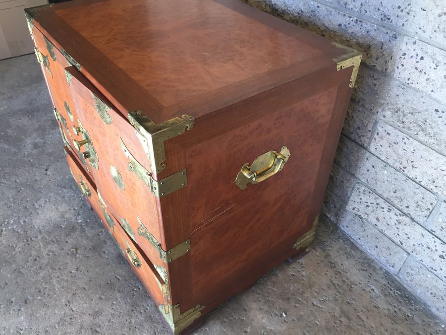 Asian Campaign-Style Cabinet Chest Of Drawers [Photo 7]