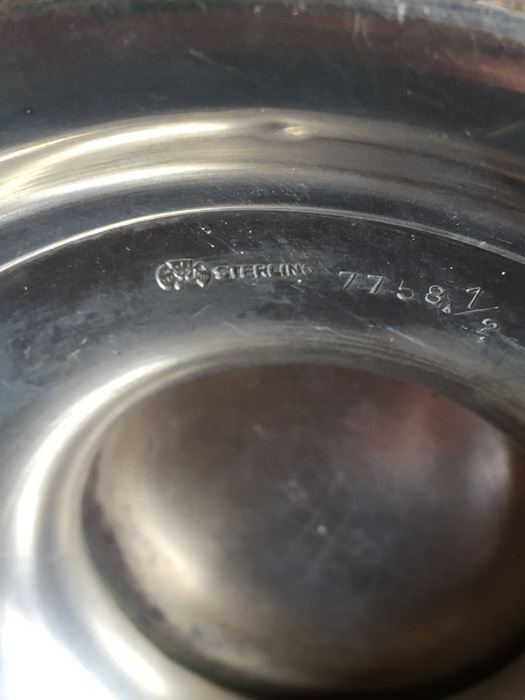 Sterling Silver Footed Bowl With Handle [Photo 3]