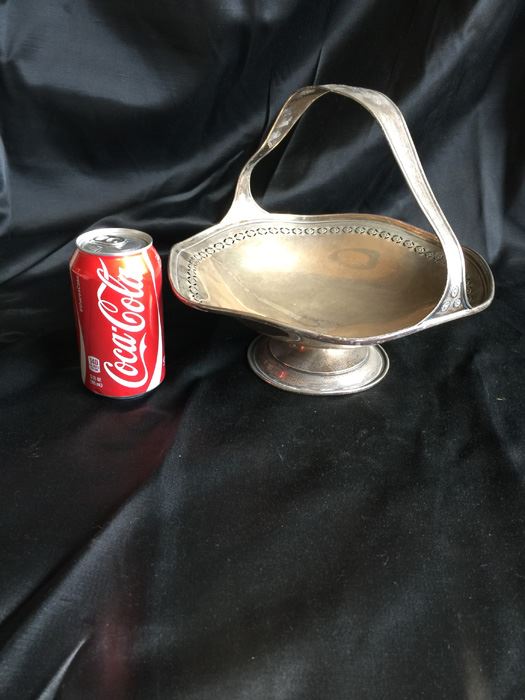 Sterling Silver Footed Bowl With Handle [Photo 1]
