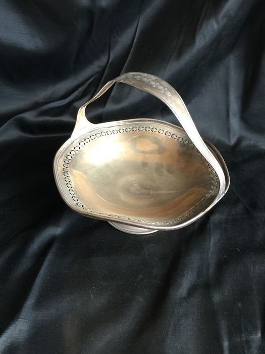 Sterling Silver Footed Bowl With Handle [Photo 2]