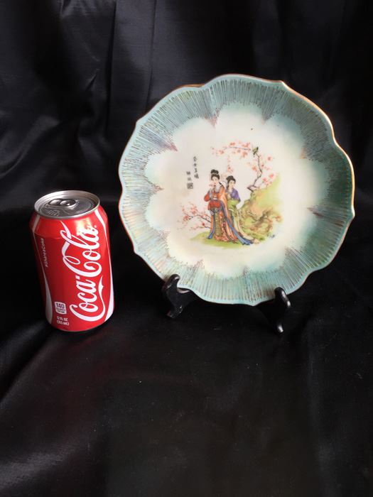 Hand Painted Asian Signed Plate [Photo 1]