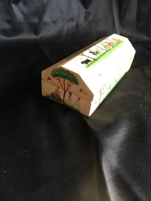 Mexican Hand Painted Box With Playing Cards [Photo 5]