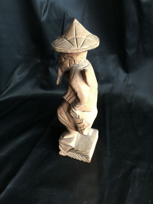 Wood Carved Asian Figurine [Photo 3]