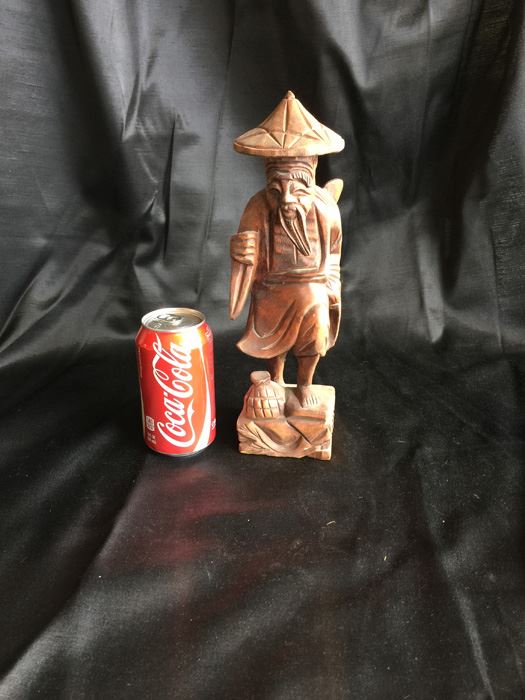 Wood Carved Asian Figurine [Photo 1]
