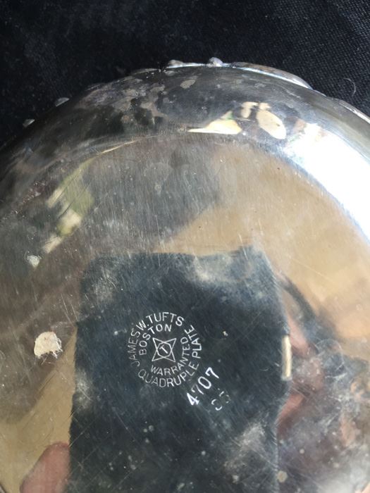 Pair Of Vintage Silverplated Bowls With Handles (James W Tufts) [Photo 3]