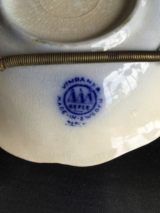 Vinranka By Gefle Made In Sweden Flow Blue Bowl [Photo 3]