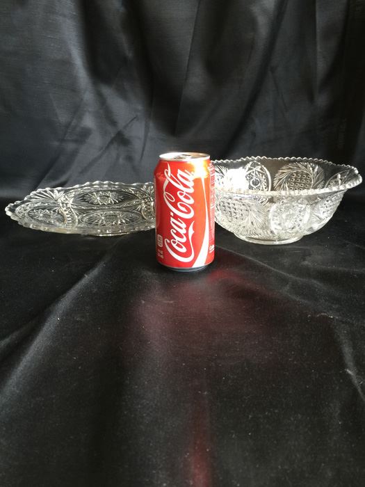 Cut Glass Bowl And Plate [Photo 3]