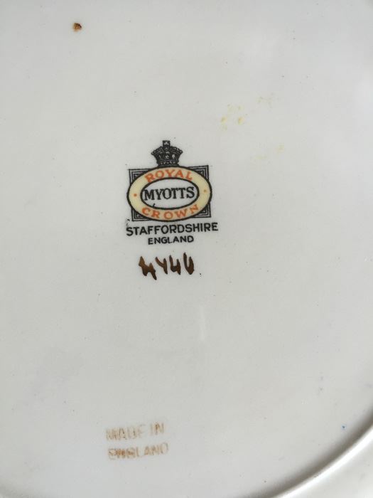 Myotts Staffordshire Royal Crown Plate [Photo 3]