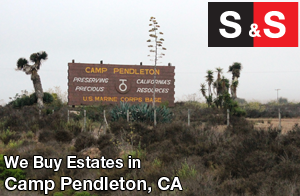 We are Camp Pendleton Estate Buyers