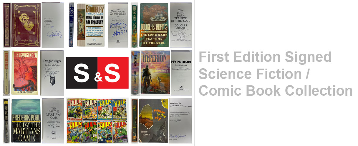 Science Fiction / Comic Book Collection: Featuring Signed First Editon Books