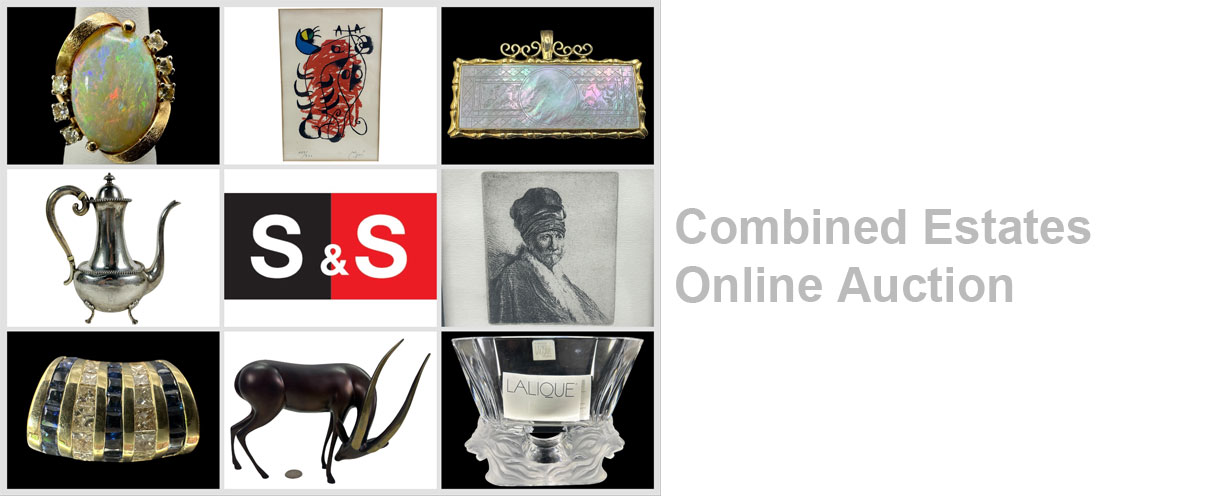 Combined Estates Online Auction: Featuring Jewely, Silver, Furniture, Artwork & More