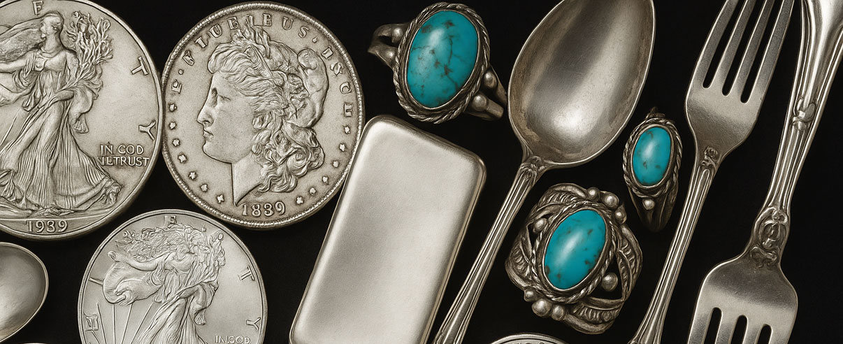 We Buy Silver Coins, Silver Bullion, Silver Bars & Silver Jewelry In San Diego & Orange County